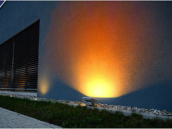 Luminea Wetterf. LED-Fluter im Metallgehäuse,30W,IP65,RGB(Versandrückläufer)