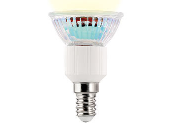 Luminea LED-Spot, Sockel E14, 3 Watt, 230 Lumen, warmweiß (3000 K)