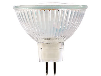 Luminea LED-Spotlight m. Glasgehäuse, GU5.3, 3 W, 12V, 250 lm, weiß, 10er-Set