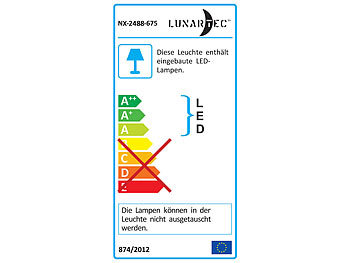Lunartec LED-Panel 30 x 30 cm, 18 W, tageslichtweiß, 6000 K