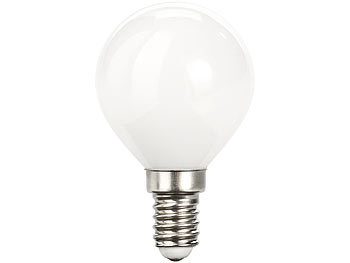 Luminea Retro-LED-Lampe, G45, 3 Watt, E14, 350 lm, 5000 K, weiß, 10er-Set