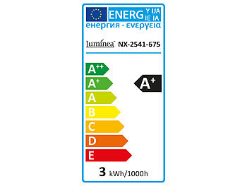 Luminea Retro-LED-Lampe, G45, 3 W, E14, 200 lm, warmweiß, 4er-Set