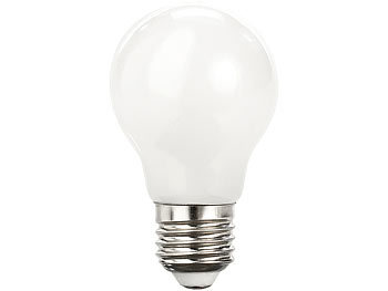 Luminea Retro-LED-Lampe E27, 3 Watt, A55, 250 lm, weiß, 5000 K