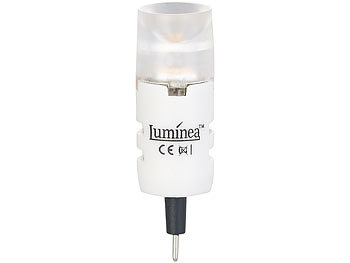 Luminea High-Power LED-Stiftlampe, G4, 1,2 W, warmweiß, 4er-Set