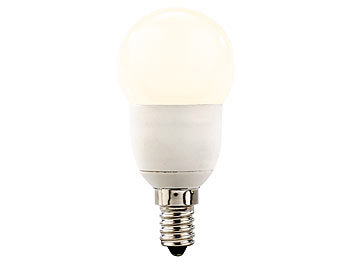 Luminea LED-Tropfen, E14, 5,5 W, 470 lm, 160°, 3.000 K, warmweiß