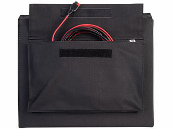 revolt Faltbares Solarpanel, USB-Laderegler, 8 monokrist. Solarzellen, 100 W