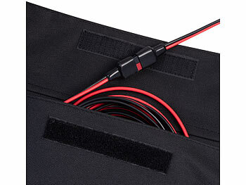 revolt Faltbares Solarpanel, USB-Laderegler, 8 monokrist. Solarzellen, 100 W