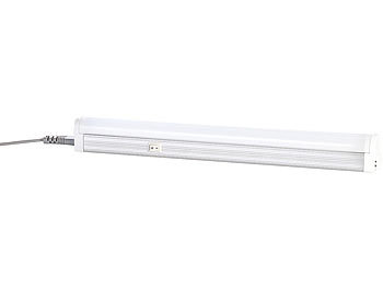 Luminea LED-Unterbauleuchte T5 30 cm m. Verbind.-St. & -Kabel, 4er-Set