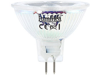 Luminea COB-LED-Spotlight, GU5.3, MR16, 5 Watt, 350 Lumen, warmweiß