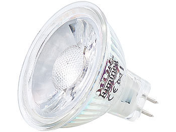 Luminea COB-LED-Spotlight, GU5.3, MR16, 5 Watt, 350 Lumen, warmweiß