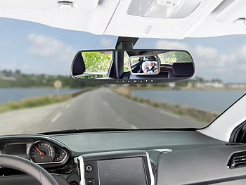 Rückspiegel Baby Autospiegel Shatterproof Car Rückspiegel kompatibel mit meisten Auto drehbar doppelriemen Spiegel Auto Baby Rücksitzspiegel 2 Stück HD Blind Spot Mirrors for Cars 