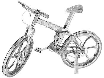 Metal Puzzle: Playtastic 3D-Bausatz Fahrrad aus Metall im Maßstab 1:18, 36-teilig