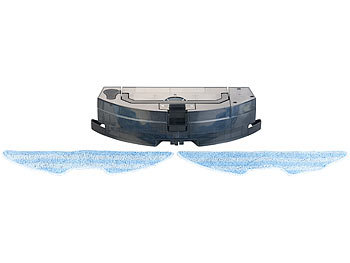 Sichler Elektronischer Wassertank & 2 Wischtücher für WLAN-Staubsauger-Roboter