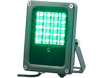 Luminea Solar-LED-Fluter für außen, RGBW, 10 Watt, mit Fernbedienung & Timer