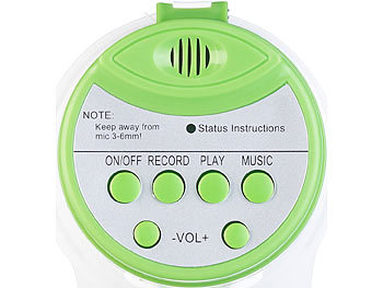 Hornlautsprecher Aufnahmefunktion Mikro Aufnahmegerät Minimegafon Sprachaufzeichnung Fasching