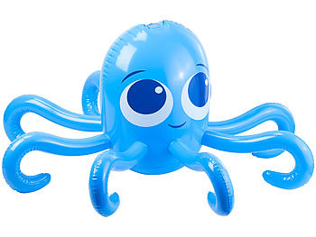 Playtastic Aufblasbarer Oktopus mit integriertem Wassersprinkler für Kinder