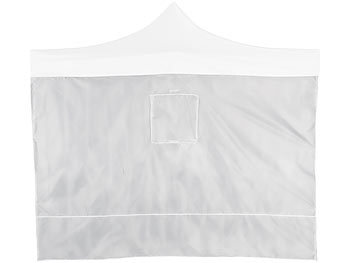 Royal Gardineer Faltpavillon mit 1 Tür-, 2 Fenster- & 1 Standard-Wandseitenteil, weiß