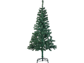 infactory Künstlicher Weihnachtsbaum mit 310 Spitzen und Ständer, 150 cm, grün