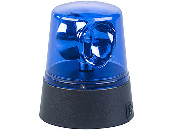 H+H EDL 01 Mini Rundumleuchte blau Rundumlicht Partylicht Discolicht Sirene 