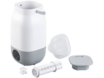 newgen medicals Ultraschall-Luftbefeuchter, kompat. zu Amazon Alexa & Google Assistant