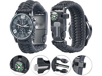 Orologio Sportivo Militare Uomo – Cronografo Analogico Con Sveglia, Data E Luce LED, Impermeabile 3 ATM, Grigio