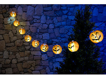 LED Lichterkette Halloween Dekoration Augen 10 Lampen 165 cm Partykette Deko NEU 