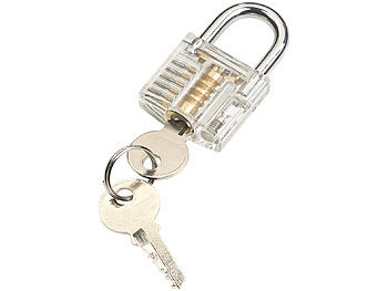 Durchsichtiges Schloss: AGT Durchsichtiges Lockpicking-Übungsschloss mit 2 Schlüsseln