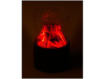 Geschenk Mitbringsel Vulkanausbruch Lavalampe Feuerschale  Kinder 3D Vulkan Stein