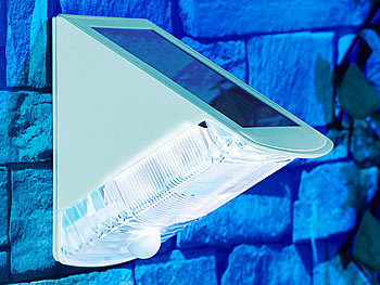 Neutralweiße LED-Solar-Außenlampe