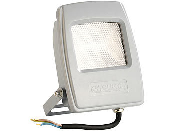 Baustrahler LED: KryoLights Wetterfester LED-Fluter, 20 Watt, 1.600 Lumen, IP65, tageslichtweiß