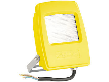 KryoLights Wetterfester LED-Fluter in Gelb, 10W, IP65, Warmweiß