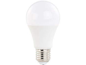 Luminea LED-Lampe, 10 W, 810 lm, A+, Lichtfarbe 3-stufig wählbar, E27, A60
