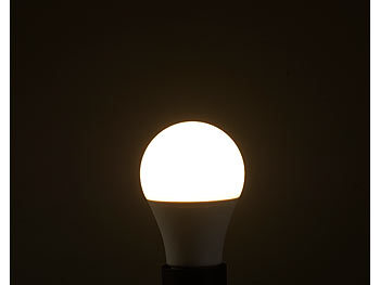Luminea 4er-Set LED-Lampen, 10 W, 810 lm, A+, Lichtfarbe 3-stufig wählbar, E27