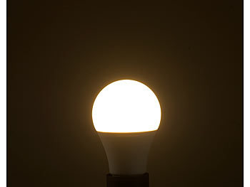 Luminea 4er-Set LED-Lampen, 10 W, 810 lm, A+, Lichtfarbe 3-stufig wählbar, E27