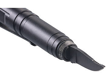 Tactical Pen mit Kugelschreiber, LED, Glasbrecher & Brieföffner