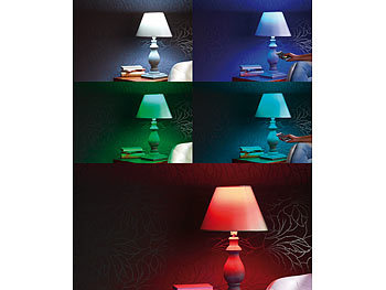 Luminea COB-LED-Kerze mit RGB-Farben und Fernbedienung, 3 Watt