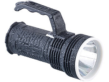 Lunartec Spritzwassergeschützte COB-LED-Taschenlampe TL-107.5, 1 Watt, IP44