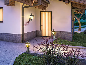 LED Haus Tür Nummern Leuchten Außen Wand Lampen Einfahrt Hof Garten Beleuchtung 