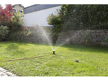 Royal Gardineer 2er-Set Gartensprinkler zum Bewässern und Abkühlen, 9 Einstellungen
