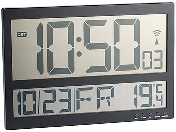Digitale Wanduhr mit Thermometer