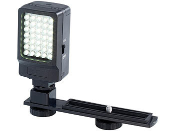 Kamera Licht: Somikon Foto- & Videoleuchte, 35 Tageslicht-LEDs, 2,2 Watt, 250 Lumen, 5.600 K