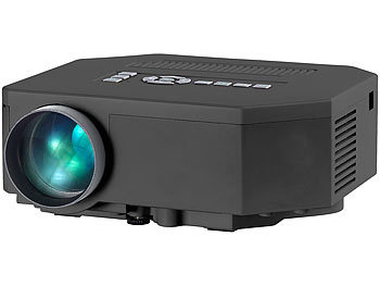 SceneLights Mini-LED-Beamer LB-4001.mini mit 200 Lumen & Media-Player