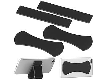 Callstel Haftpad: 4er-Set Anti-Rutsch-Pads für Smartphone und Tablet-PC,  selbstklebend (Klebepad)
