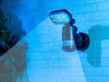 WLAN-Überwachungskamera mit Flutlicht, Flut-Licht & Bewegungsmelder