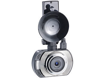 NavGear Full-HD-Dashcam MDV-2295 mit GPS, G-Sensor, 120°-Weitwinkel