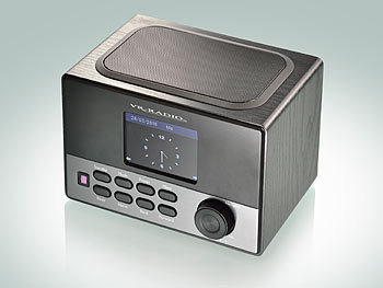 VR-Radio WLAN-Internetradio mit Wecker, USB-Ladestation, 8 Watt, 8,1 cm TFT VR-Radio Internetradios Wecker & USB Ladestationen