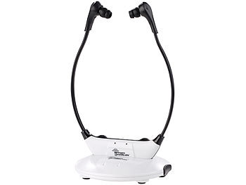 newgen medicals Funk-Kinnbügel-Kopfhörer mit Bluetooth 4.0, digitalem Eingang, 123 dB