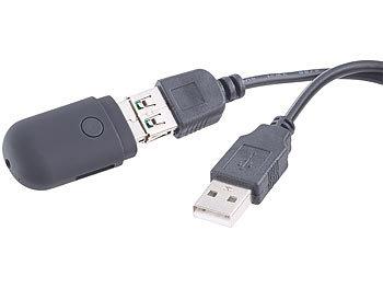 OctaCam Mini-Videokamera & USB-Webcam mit microSD-Kartenleser, 80 mAh