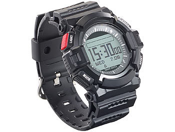 Wasserdichte Herren-Armband-Uhr mit Alarm-Funktion, IP67 / Armbanduhr