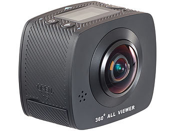 Somikon 360°-Full-HD-Action-Cam mit 2 Objektiven für VR-Videos (refurbished)